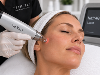 Nd:YAG laserbehandling – effektiv behandling mod karsprængninger, rødme og rosacea